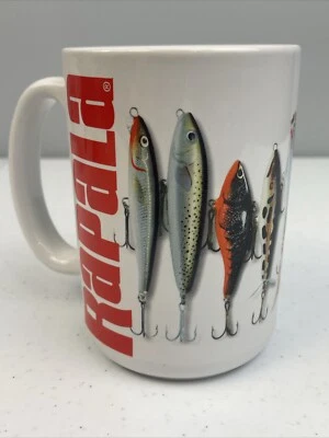 Taza de café vintage con señuelo de pesca Rapala Foto 1 de 4