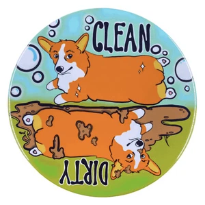 Welsh Corgi Dishwasher Magnet Dog Gifts Kitchen Cleaning Accessories Decor - Picture 1 of 12