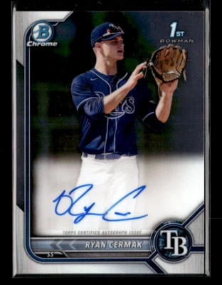 2022 Bowman Draft #CDA-RCK Ryan Cermak Chrome Draft Pick Auto - Image 1 of 2