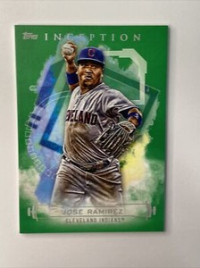 2019 Topps Inception Jose Ramirez Green Parallel #62 Cleveland Indians Guardians