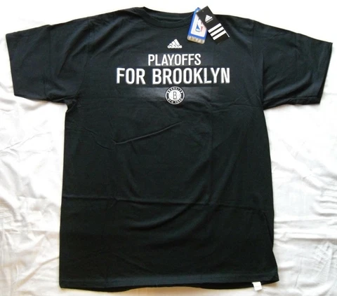 Mens NBA Brooklyn Nets Playoffs For Brooklyn T Shirt New York Cover