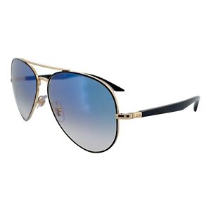 Ray Ban Sunglasses RB3675 90003F 58 Gold Black Arista Frame Gradient Blue Lens