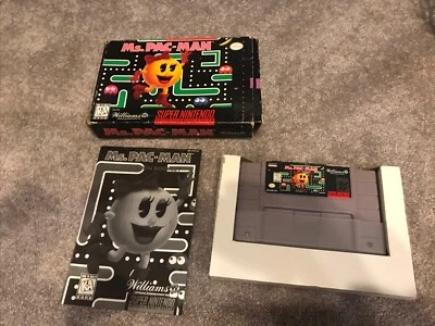 Ms. Pac-Man (Super Nintendo Entertainment System, 1996) Box Booklet, Game Dcover - Image 1 of 4