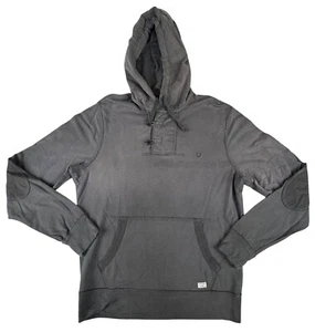 True Religion Mens Gray Sample Pullover Hoodie Sweatshirt With Kangaroo Pocket - Picture 1 of 15
