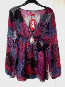 EDC by ESPRIT TUNIKA LONGBLUSE PAISLEY ROMANTIK BOHO BLOGGER Gr. XL NEU!!! TOP! - Bild 1 von 3