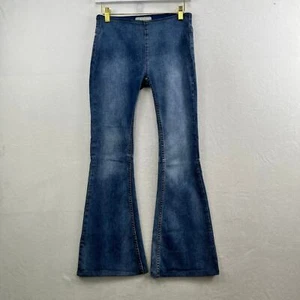 Free People, Pull On Stretch Flare Leg Denim Blue Jeans, Damen 28R - Bild 1 von 13