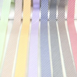Gingham Bias Binding Tape 20mm Wide Sewing Edging Trim MANY COLOURS By The Metre - Picture 1 of 20