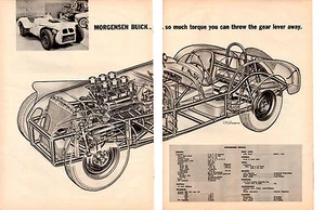 1957 MORGENSEN BUICK ~ NICE ORIGINAL 2-PAGE CUT-A-WAY - Picture 1 of 1