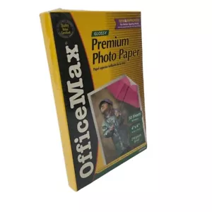 Papel Fotográfico Premium Office Max Brillante 50 Hojas 4 x 6 Nuevo Paquete Sellado - Imagen 1 de 7