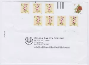 USA 2024 Umschlag frankiert Oglala Lakota College - Beleg Brief Antwort Werbung - Bild 1 von 1