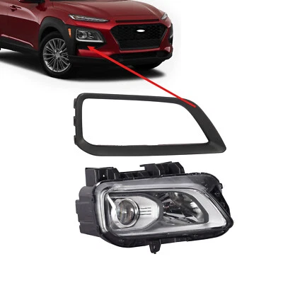 Right Passenger Side For 2018-2021 Hyundai Kona Halogen Headlight&Bezel Assembly - Imagem 1 de 4