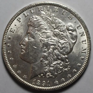 1891 Morgan Silver Dollar MP33 - Picture 1 of 2