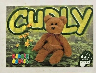 TY BEANIE BABIES Collector Cards 1999 2nd EDITION SERIES 3 CURLY the Bear #78 - Image 1 of 3