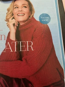 Knitting Pattern For Ladies Knitted Chunky Sweater - Picture 1 of 3