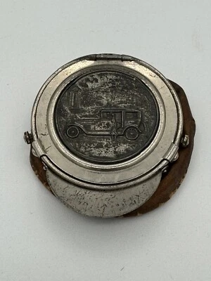 Antique 1929 Classic Car Advertising Leather Coin/Change Purse Chauffeur’s Hat - Image 1 of 4
