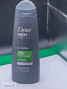 Dove Men + Care 2 in 1 Shampoo und Conditioner frisches und sauberes Koffein, 12 Unzen  1F1 - Bild 1 von 4