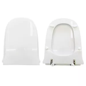 Tapa de Wc Damas Roca Madera Cubierto Resina Poliéster Blanco - Imagen 1 de 3