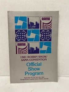 1981 BOBBIN SHOW / AAMA CONVENTION - OFFICIAL SHOW PROGRAM *FREE SHIPPING* - Picture 1 of 4