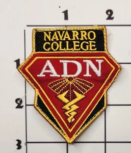 Navarro College Patch Corsicana Texas ADN Embroidered Sew On Uniform - Picture 1 of 1
