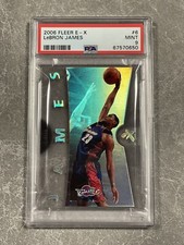 2006-07 Fleer E-X Lebron James #6 PSA 9 MINT Cleveland Cavaliers