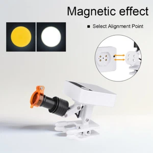 5W Dental LED Wireless Headlight Metal Clip+Optical Filter+2 Batteries JY-LF200B - Picture 1 of 24