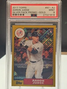 2017 Topps Silver Pack 1987 Aaron Judge /50 gold refractor - Picture 1 of 3