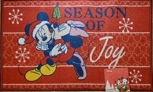Disney Accent Entry Rug Mickey Mouse Christmas Holiday Red 20" X 32" Carpet Mat - Picture 1 of 1