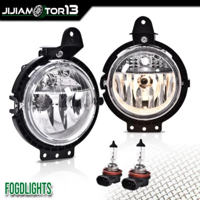 Clear Front Fog Lights w/ DRL Fit For BMW Mini Cooper R55 R56 R57 R58 2007-2015  - Imagen 1 de 4