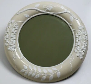 Design Wandspiegel Keramik Flieder Ranken Floral  - Bild 1 von 4