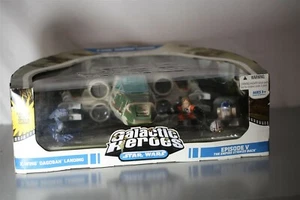 Scena cinema eroi galattici di Star Wars 2008 X-Wing Dagobah atterraggio playskool - Foto 1 di 10