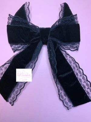 DISFRAZ DE ANIME GÓTICO LOLITA COSPLAY COSPLAY DE ENCAJE NEGRO WEE DEVIL Foto 1 de 2