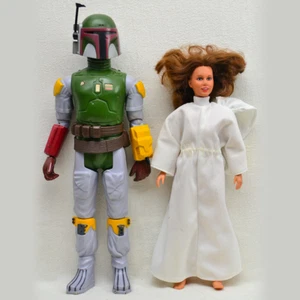 Star Wars Boba Fett 12" inch LG VTG Action Figure Kenner 1978-79 w/Princess Leia - Picture 1 of 21
