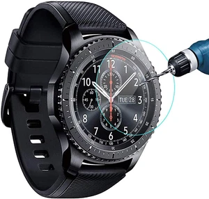 3 Pack For Samsung Galaxy Gear S3 Watch 46mm Screen Protector Tempered Glass New - Zdjęcie 1 z 7
