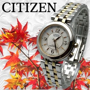 CITIZEN EXCEED Exo Drive Shell Dial Radio Controlled Round Ladies B12853 - Picture 1 of 6