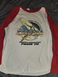 Vintage 1979 Tour BeeGees Concert T Shirt Large Original - Picture 1 of 3