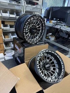 Staggered Metal FX Delta Bdlk Contrast Cut 15x7 & 15x10 UTV Wheel Black 4x156 - Bild 1 von 10