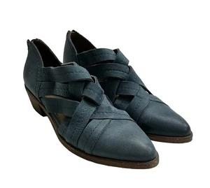 Frye - Leather Booties Pointed Toe - Ray Huarache - Blue Gently Used Condition - Picture 1 of 13