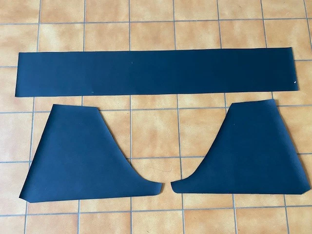 Original upholstery fabric! Set of fairings for crash bars Porsche 914. New parts! - Image 1 of 1