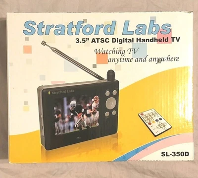 Stratford Labs 3.5" ATSC Digital Handheld LCD TV SL-350D - Image 1 of 4