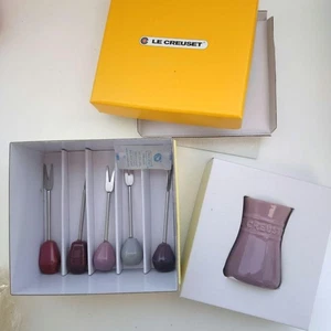 Le Creuset Food Pick Set 5pcs Maison de Paris Moog Pink With Box New - Picture 1 of 3