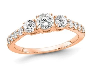 1.00 Carat (ctw SI1-SI2, G-H-I) Lab Grown Diamond Engagement Ring 14K Gold - Picture 1 of 5