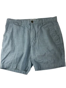 Goodfellow & Co Mens Linden Shorts Size 34 Chambray Cotton Flat Front Golf - Picture 1 of 7