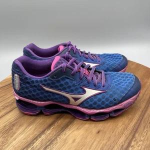 Mizuno Wave Prophecy 4 Shoes Womens Size 7 Blue Pink Running Athletic Sneakers - Picture 1 of 8