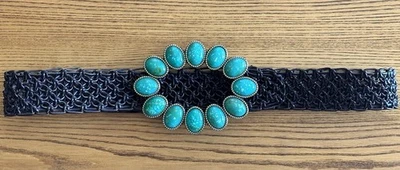 Cinturón de cuero Chicos Jade Jewel Foto 1 de 4