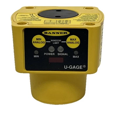 Banner Engineering QT50ULBQ6-75390 ultrasonic sensor 0-10V 4-20mA U Gage - Image 1 of 4