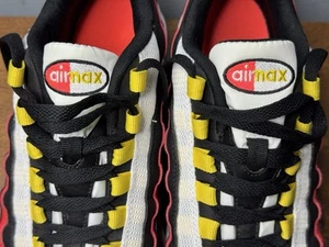 Nike Youth Air Max 95 GS 905348 105 Black Red Blast Sneaker Shoes Sz 7Y - Picture 1 of 11
