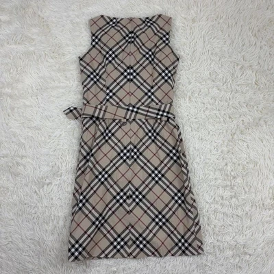 Burberry London Sleeveless Nova Check Knee-Length Dress [BE/40/VG] LTD From JP - Image 1 of 4