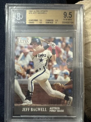 1991 Fleer Ultra Jeff Bagwell Rc BGS 9.5 - Image 1 of 2