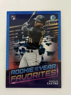 2022 Bowman Chrome Rodolfo Castro RC /150 Blue Mojo ROY Favorite ROYF-12 - Image 1 of 3