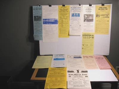 1960's LARGE LOT OF 14 IRON HORSE RAMBLE & RAILROAD TOURS BROADSIDES B&O E NH - Image 1 of 4